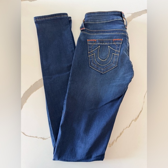 True Religion Stella Low Rise Skinny - Sz 24 - Picture 2 of 10